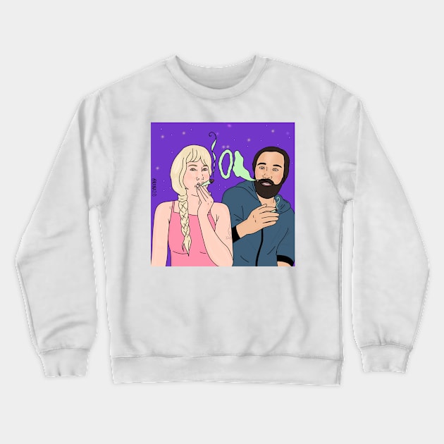 Moonbeam commission Crewneck Sweatshirt by Ranaawadallah